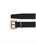 Тонкий ремень Cassandre с квадратной пряжкой в коробке Saint Laurent Leather Saint Laurent, цвет Black 6778314