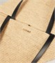 Складная сумка-пазл Fold XL из рафии Loewe, Natural/Black 25641860