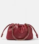 Средний кожаный клатч Flamenco Loewe, Burnt Red 25641398