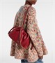 Средний кожаный клатч Flamenco Loewe, Burnt Red 25641398