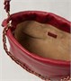 Средний кожаный клатч Flamenco Loewe, Burnt Red 25641398