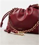 Средний кожаный клатч Flamenco Loewe, Burnt Red 25641398