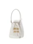 Мини-сумка Miu Miu из плетеной рафии, белый 11657048