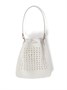 Мини-сумка Miu Miu из плетеной рафии, белый 11657048