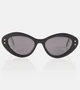 Солнцезащитные очки DiorPacific B1U в оправе «кошачий глаз» Dior Eyewear, черный 2075879