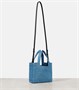 Плетеная сумка Paula's Ibiza Mini Logo Loewe, светло-синий 25625384