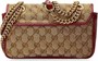 Мини-сумка Gucci GG Marmont с контрастной отделкой 667390
