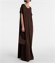 Полумесяц кожаная сумка через плечо The Row, Brown Melange Ans 25630320