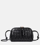 Концертный мини-кошелек Intrecciato из кожи Bottega Veneta, Black-Gold 25641977