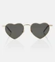 Солнцезащитные очки SL 301 Loulou в форме сердца Saint Laurent, золотой 2108816