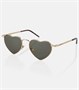 Солнцезащитные очки SL 301 Loulou в форме сердца Saint Laurent, золотой 2108816