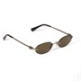 MIU MIU Солнцезащитные очки овальной формы Eyewear Oval Frame, Gold 27984050