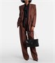 Кожаная плечевая сумка Cassandre XXL Saint Laurent, нуар 25638949