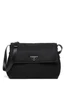 Большая дутая сумка на плечо Re-Nylon Prada, черный 25842926