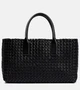 Маленькая кожаная сумка-тоут cabat Bottega Veneta, черный 5980573