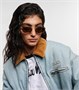 Овальные солнцезащитные очки Logo Miu Miu, Gold/Green 25623543
