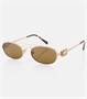 Овальные солнцезащитные очки Logo Miu Miu, Gold/Green 25623543