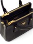 Мини-сумка Galleria из сафьяновой кожи Prada, черный 25851867