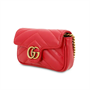 GUCCI Кошелёк GG Marmont из стёганой кожи экстра мини для женщин красный 27944516