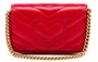 GUCCI Кошелёк GG Marmont из стёганой кожи экстра мини для женщин красный 27944516