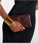 Кошелек на цепочке Cassandre Envelope из кожи Saint Laurent, Rouge Cabernet 25621613