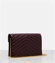 Кошелек на цепочке Cassandre Envelope из кожи Saint Laurent, Rouge Cabernet 25621613