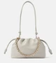Средняя кожаная сумка через плечо Flamenco Loewe, Shell Grey 25622099