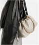 Средняя кожаная сумка через плечо Flamenco Loewe, Shell Grey 25622099
