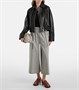 Средняя кожаная сумка через плечо Flamenco Loewe, Shell Grey 25622099