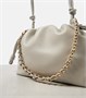 Средняя кожаная сумка через плечо Flamenco Loewe, Shell Grey 25622099