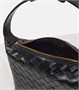 Уменьшенная кожаная сумка через плечо Wallace Mini Intrecciato Bottega Veneta, Black-Gold 25638590