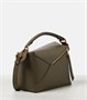 Пазл Маленькая кожаная сумка-тоут Loewe, Dark Khaki Green 25641680