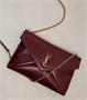 Миниатюрная кожаная сумка-кроссбоди Cassandre Saint Laurent, Dark Ruby 25628505