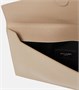 Кожаный клатч Uptown Saint Laurent, бежевый 2110333