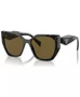 Круглые женские солнцезащитные очки Symbole, PR 19ZS PRADA, черный 17565044