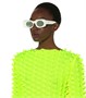Солнцезащитные очки Paula's Ibiza прямоугольной формы Loewe, белый 2090166