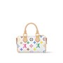 LOUIS VUITTON Сумка кросс-боди Takashi Murakami Nano Speedy белая разноцветная 27975273