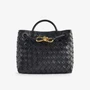 Кожаная сумка Andiamo с верхней ручкой Bottega Veneta, черный 6417390