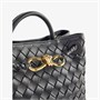 Кожаная сумка Andiamo с верхней ручкой Bottega Veneta, черный 6417390