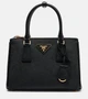 Галерея Saffiano маленькая кожаная сумка-тоут Prada, черный 25639755