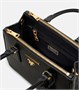 Галерея Saffiano маленькая кожаная сумка-тоут Prada, черный 25639755