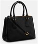 Галерея Saffiano маленькая кожаная сумка-тоут Prada, черный 25639755