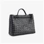 Кожаная сумка Andiamo intrecciato с верхней ручкой Bottega Veneta, черный 6417250