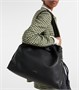 Кожаный клатч Flamenco XL Loewe, черный 25641689