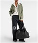 Кожаный клатч Flamenco XL Loewe, черный 25641689