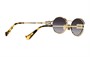MIU MIU Овальные солнцезащитные очки в рамке, Gold 27984379