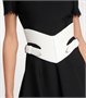 Кожаный ремень с вырезами Alaïa, белый 2113795