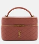 Сумка-косметичка Gaby из стёганой кожи Saint Laurent, Barely Pink 25641413