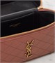 Сумка-косметичка Gaby из стёганой кожи Saint Laurent, Barely Pink 25641413