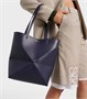 Складная кожаная сумка-пазл Fold Loewe, Abyss Blue 25641406